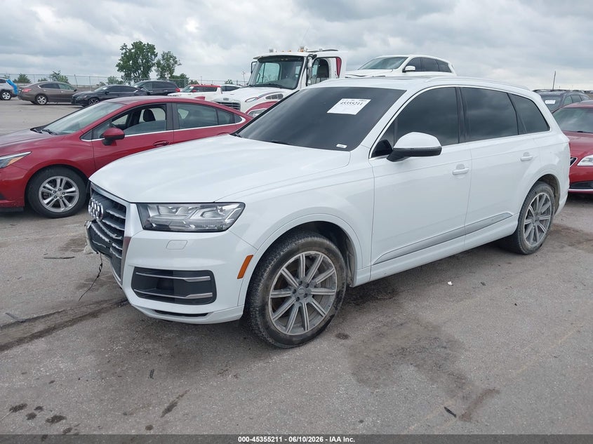 Vin: wa1vaaf78jd037878, lot: 45853158, audi q7 3.0t premium 20182