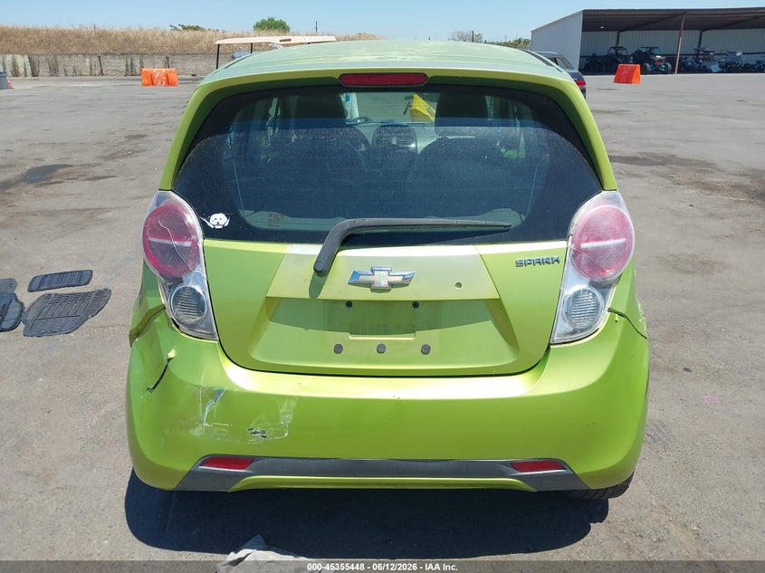 2013 Chevrolet Spark 1Lt Auto VIN: KL8CD6S92DC502876 Lot: 45355448