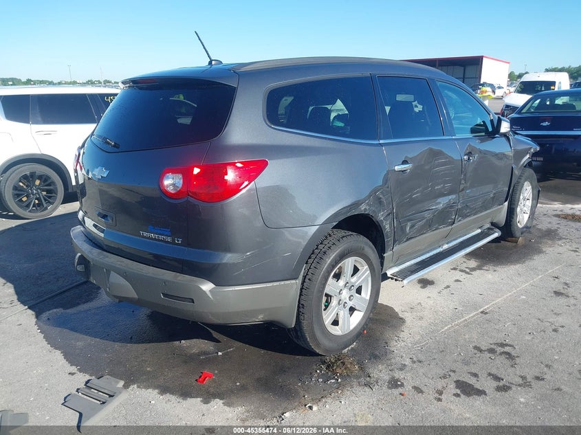 Vin: 1gnkrjed2cj241032, lot: 45853421, chevrolet traverse 2lt 20124