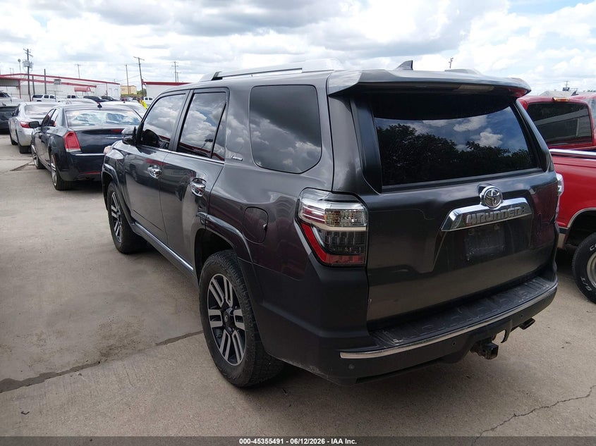 Vin: jtebu5jr9h5409700, lot: 45853438, toyota 4runner limited 20173