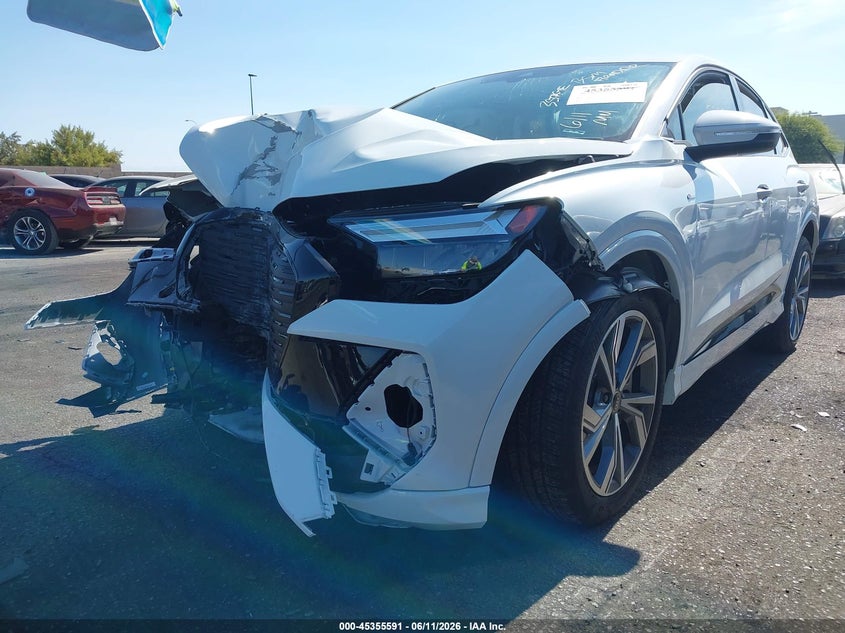 Vin: wa12ubfz3sp044030, lot: 45853538, audi q4 sportback e-tron premium 55 quattro 20252