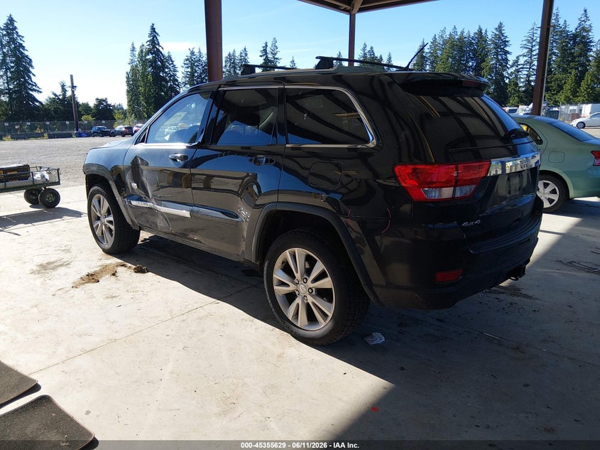 Vin: 1j4rr4gg5bc676222, lot: 45853576, jeep grand cherokee laredo 20113