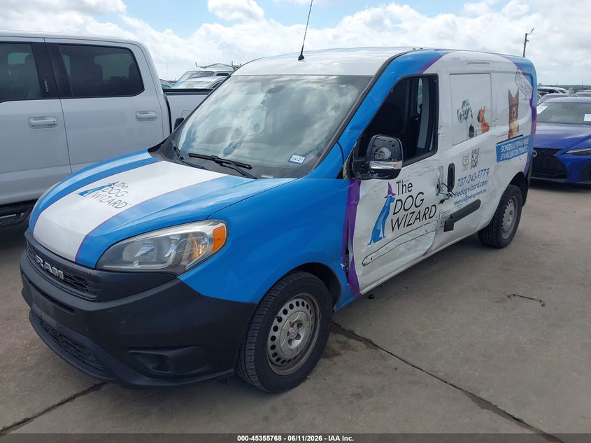 Vin: zfbhrfab6l6r51562, lot: 45853715, ram promaster city tradesman 20202