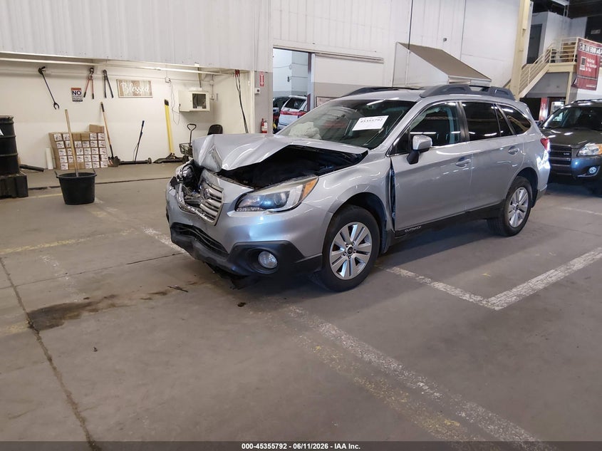 Vin: 4s4bsafc5f3314823, lot: 45853739, subaru outback 2.5i premium 20152