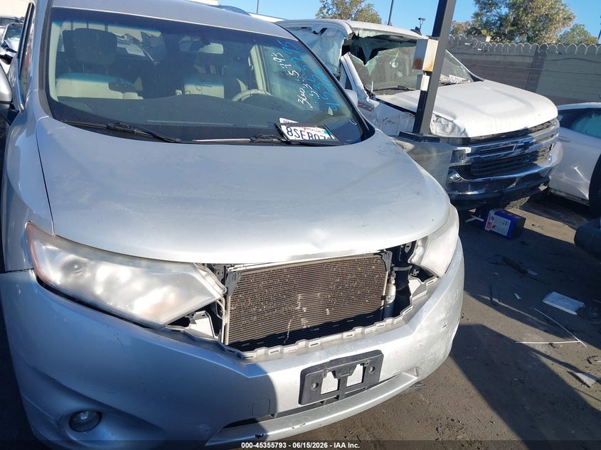 2016 Nissan Quest Platinum/S/Sl/Sv VIN: JN8AE2KP0G9155167 Lot: 45355793