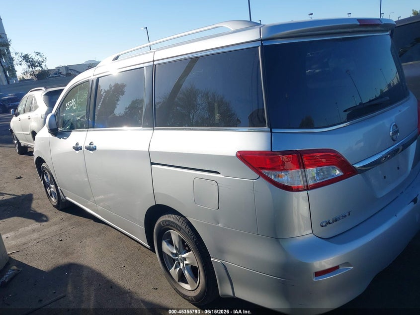 2016 Nissan Quest Platinum/S/Sl/Sv VIN: JN8AE2KP0G9155167 Lot: 45355793