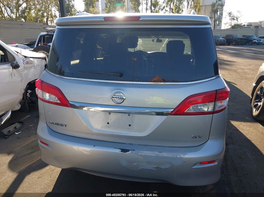 2016 Nissan Quest Platinum/S/Sl/Sv VIN: JN8AE2KP0G9155167 Lot: 45355793