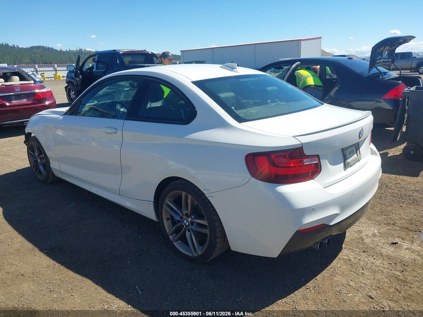 Vin: wba1f9c58gv545260, lot: 45853848, bmw 228i 20163