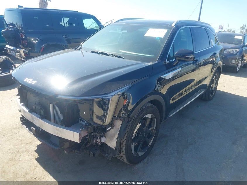 Vin: kndrjdjh6s5322583, lot: 45853860, kia sorento plug-in hybrid ex 20252