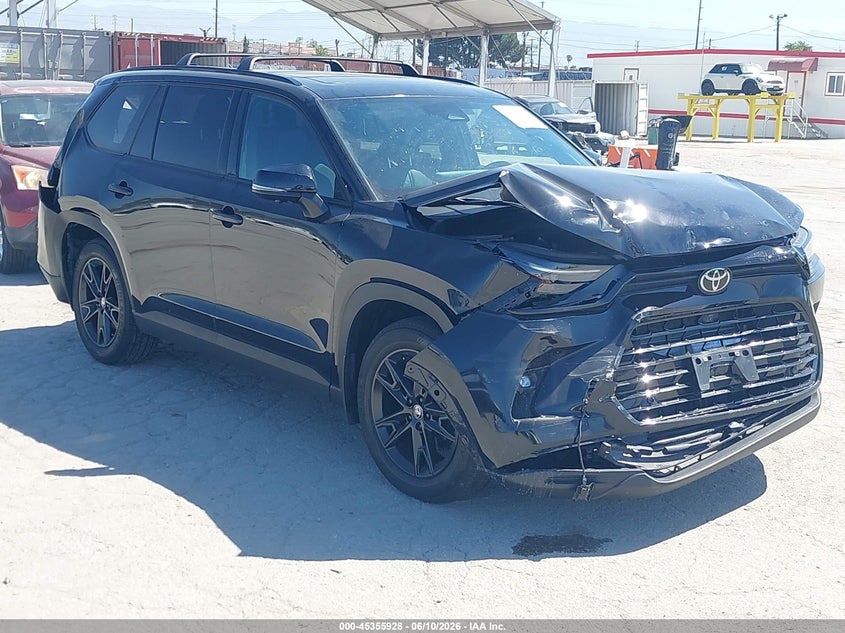 Vin: 5tdacab52ts076928, lot: 45853875, toyota grand highlander hybrid nightshade edition 2026 img_1