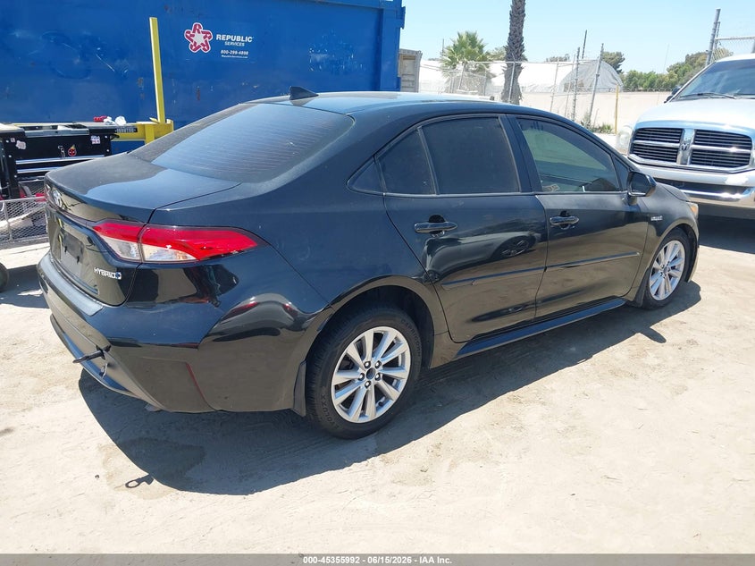 2020 TOYOTA COROLLA SEDAN 1.8L I-4 DOHC, VVT, 96HP