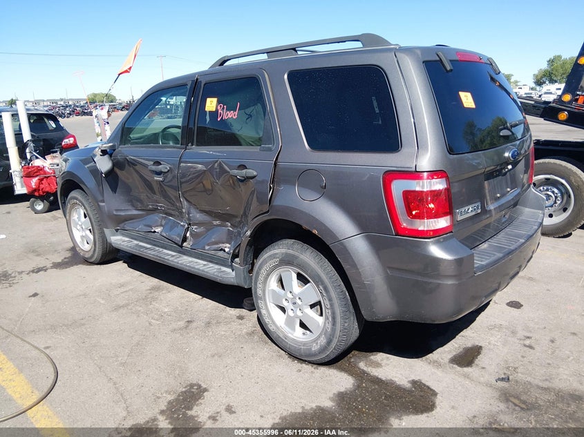 Vin: 1fmcu9d77ckb78618, lot: 45853943, ford escape xlt 20123