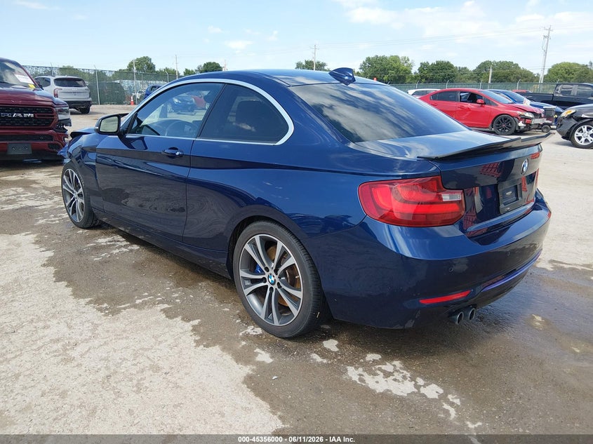 Vin: wba1f5c53fv257041, lot: 45853947, bmw 228i 20153