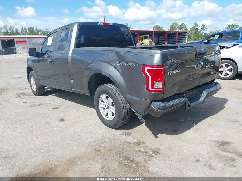 Vin: 1ftex1c85ffc26985, lot: 45853961, ford f-150 xl 20153