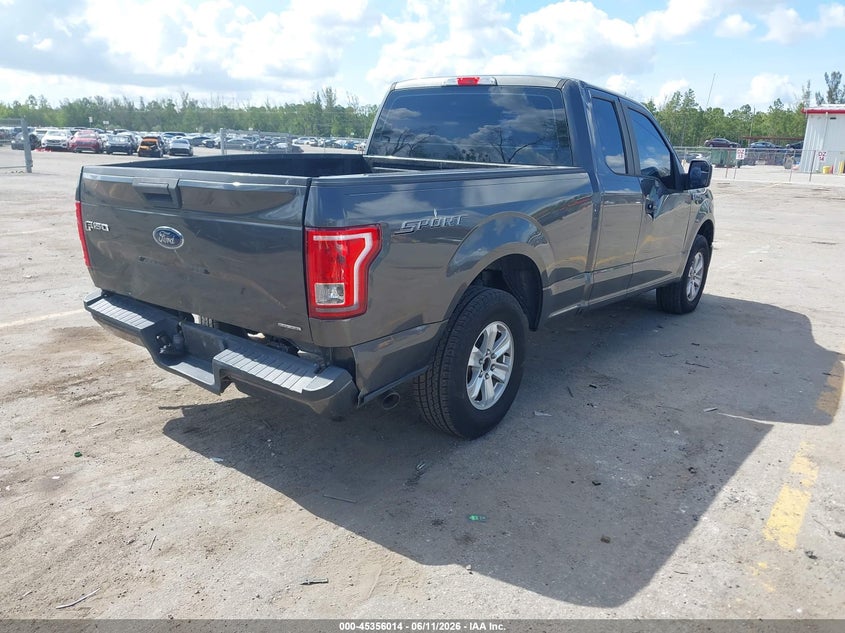 Vin: 1ftex1c85ffc26985, lot: 45853961, ford f-150 xl 20154