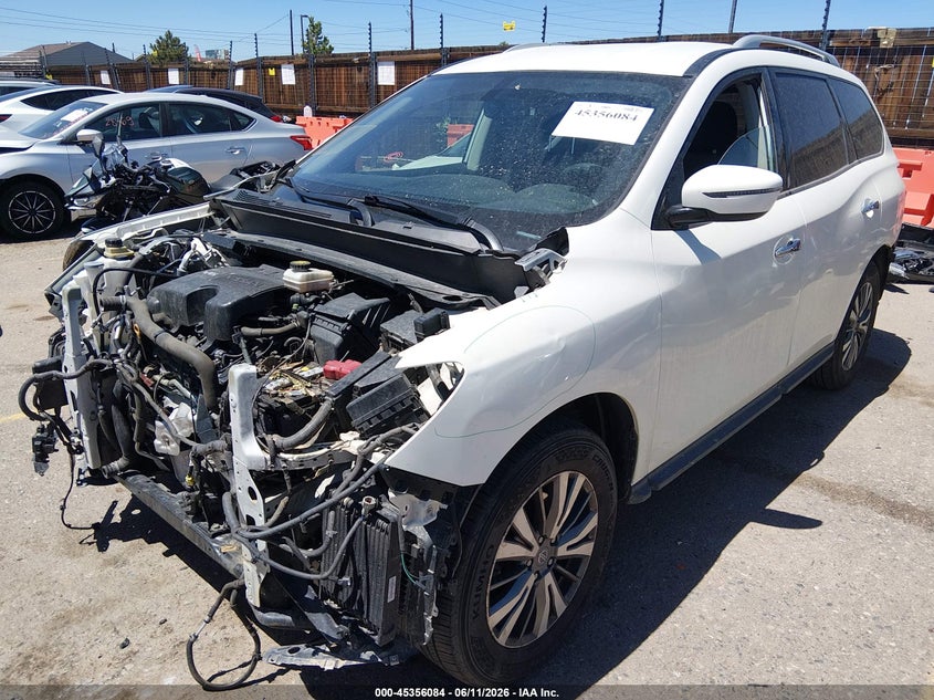 Vin: 5n1dr2mm5jc632021, lot: 45854031, nissan pathfinder sv 20182