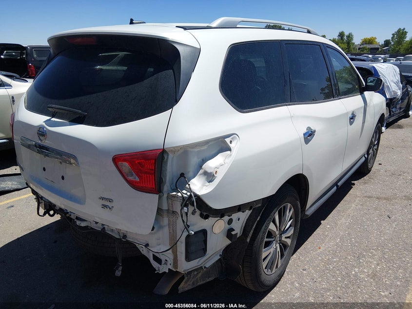 Vin: 5n1dr2mm5jc632021, lot: 45854031, nissan pathfinder sv 20184