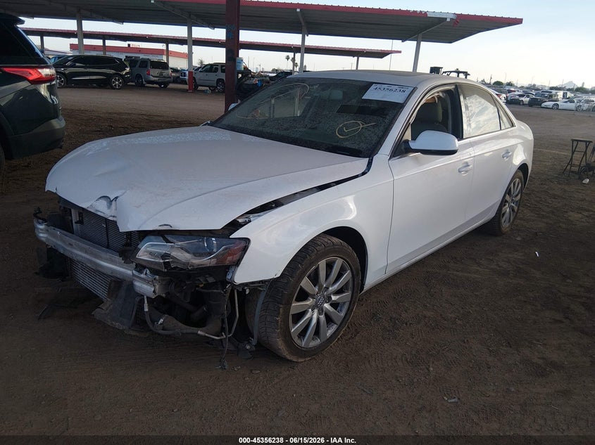 2010 AUDI A4 SEDAN 2.0L I-4 DI, DOHC, VVT, TURBO, 211HP