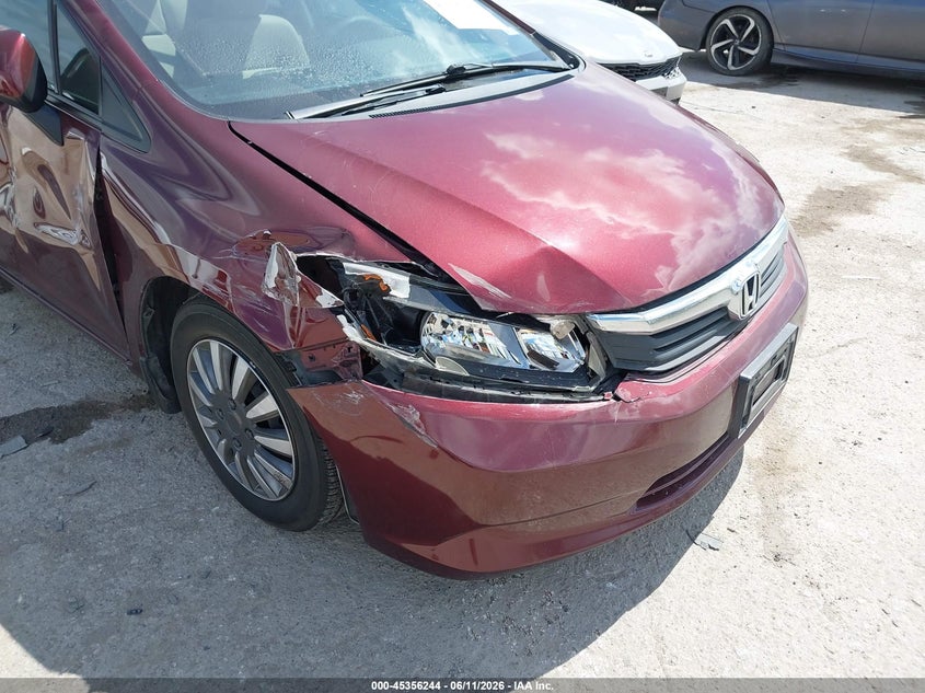 2012 HONDA CIVIC auction photo 6