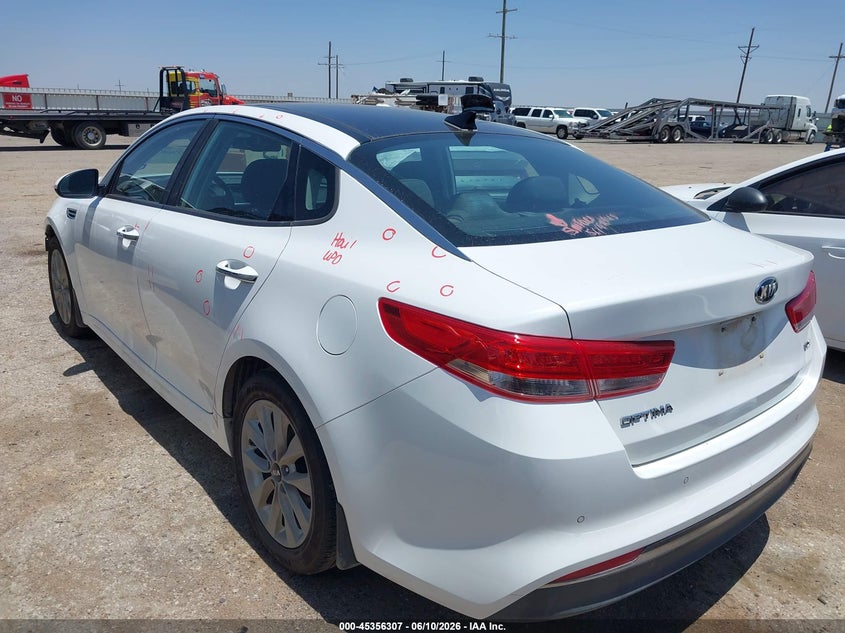 Vin: 5xxgu4l32gg033123, lot: 45854254, kia optima ex 20163