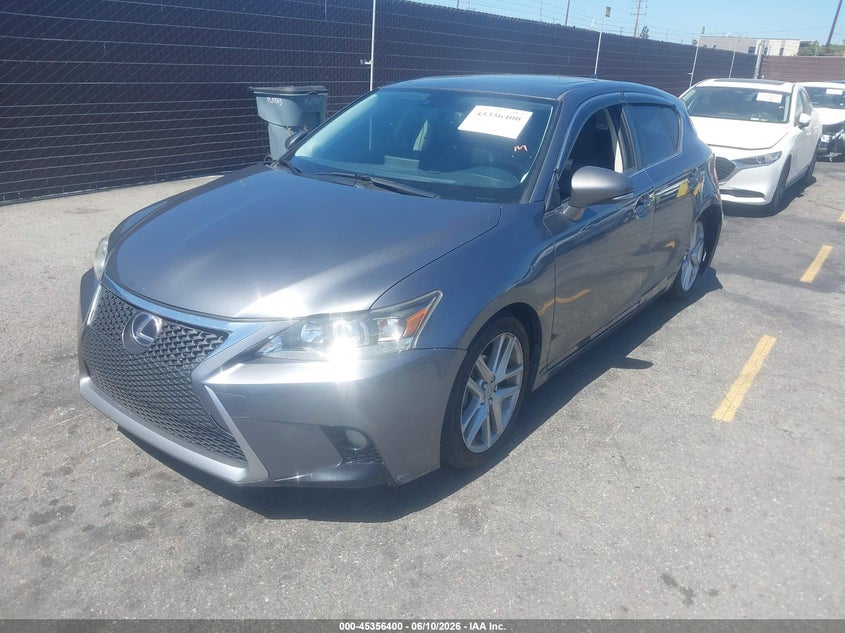 Vin: jthkd5bhxe2192616, lot: 45854347, lexus ct 200h 20142