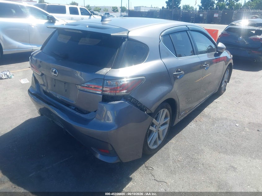Vin: jthkd5bhxe2192616, lot: 45854347, lexus ct 200h 20144