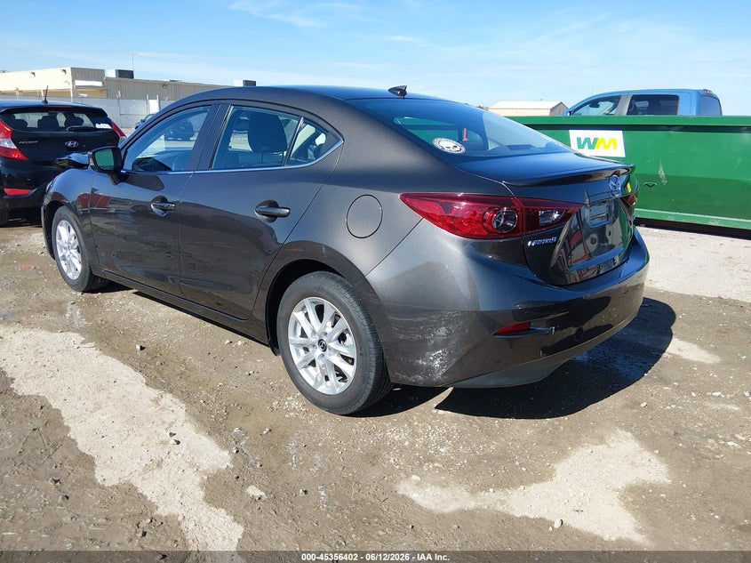 Vin: 3mzbm1w71gm262413, lot: 45854349, mazda mazda3 i touring 20163