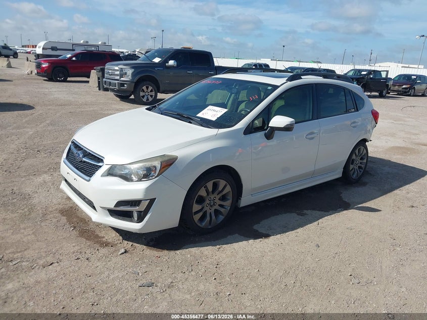 Vin: jf1gpau60fh289850, lot: 45854424, subaru impreza 2.0i sport premium 20152