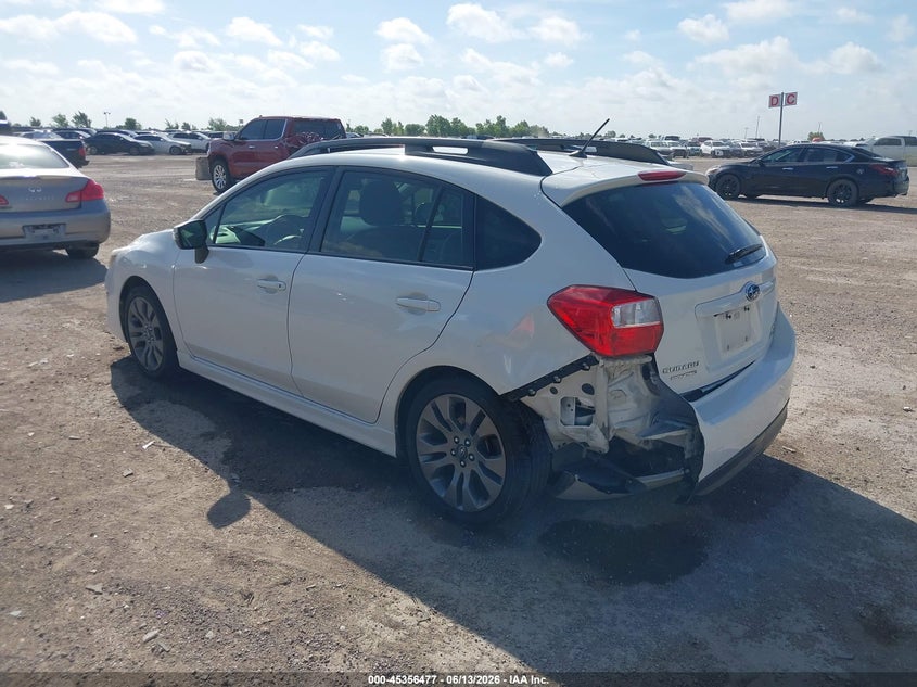 Vin: jf1gpau60fh289850, lot: 45854424, subaru impreza 2.0i sport premium 20153
