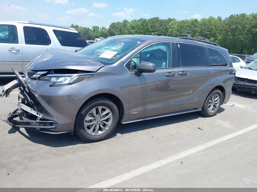 2021 Toyota Sienna Le 5TDBSKFC6MS020496 photo 1