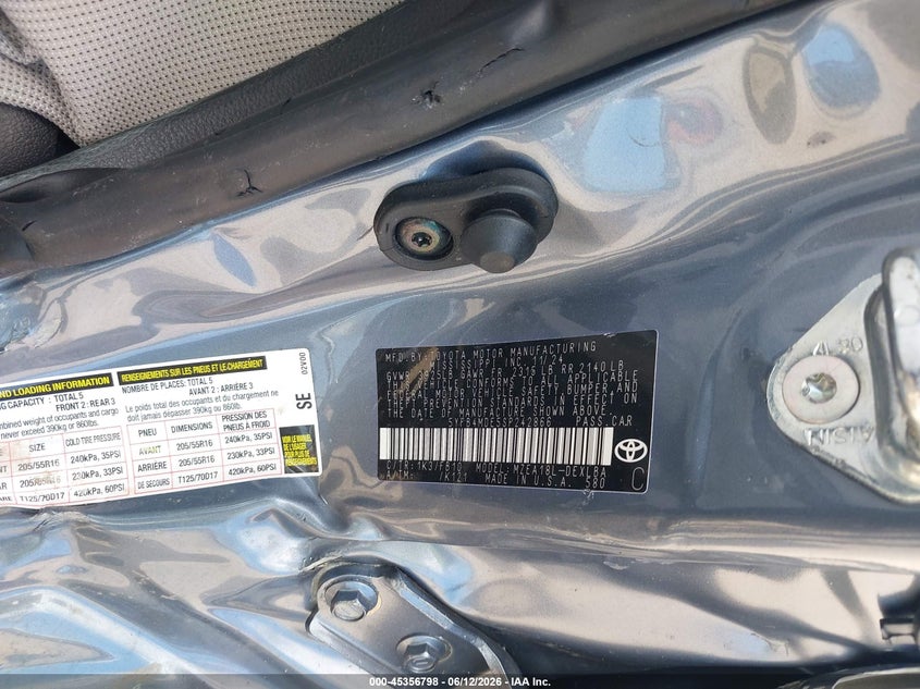 2025 TOYOTA COROLLA SEDAN 2.0L I-4 DI, DOHC, VVT, 169HP