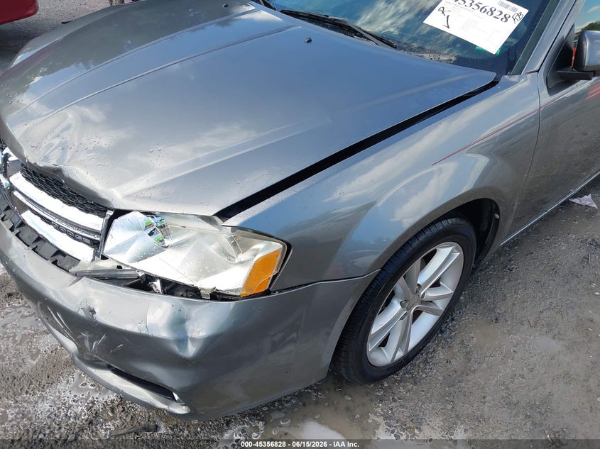 2012 Dodge Avenger Sxt Plus VIN: 1C3CDZEG9CN117082 Lot: 45356828