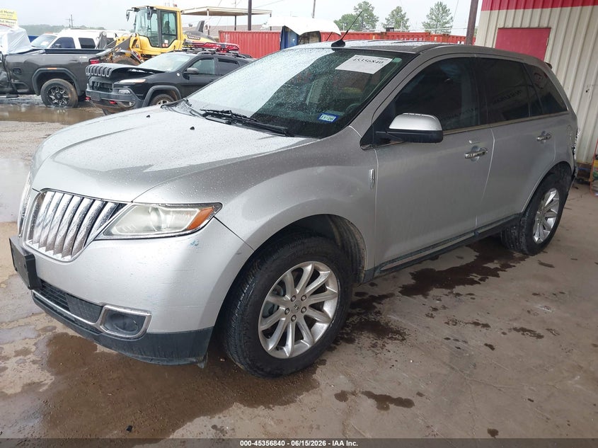 Vin: 2lmdj6jk6bbj26995, lot: 45854801, lincoln mkx 20112