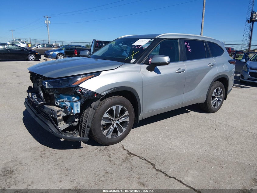 Vin: 5tdkdrbhxrs557383, lot: 45854935, toyota highlander xle 20242