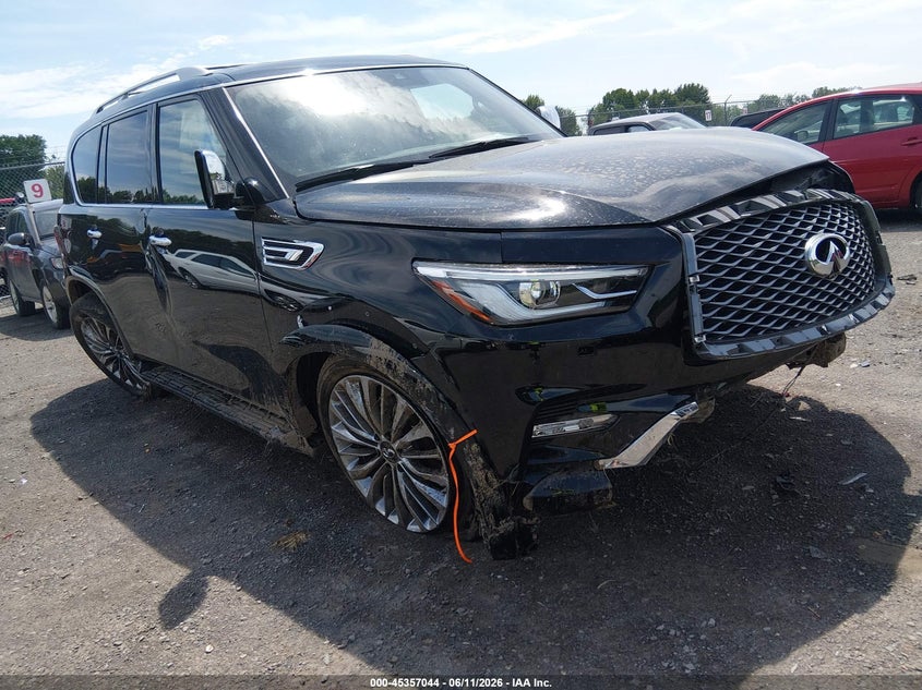 Vin: jn8az2be8m9272414, lot: 45855005, infiniti qx80 sensory awd 2021 img_1