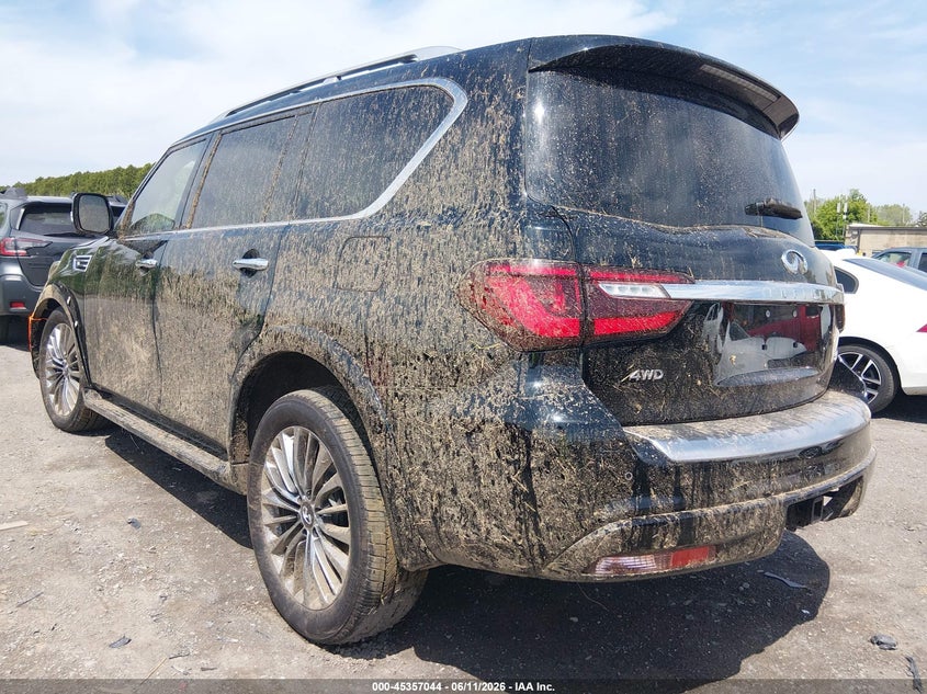 Vin: jn8az2be8m9272414, lot: 45855005, infiniti qx80 sensory awd 20213