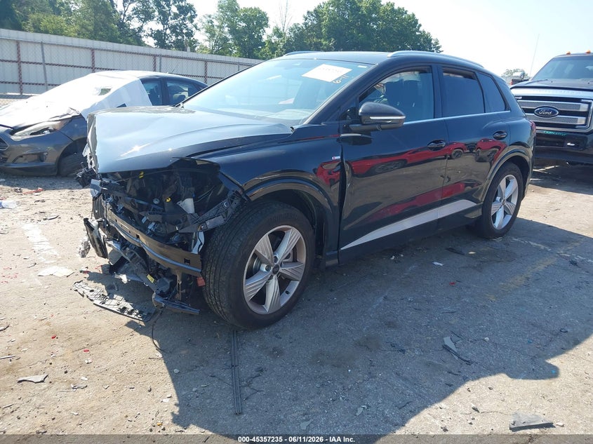 Vin: wa1lubfz6rp057675, lot: 45855196, audi q4 e-tron premium plus 55 quattro 20242