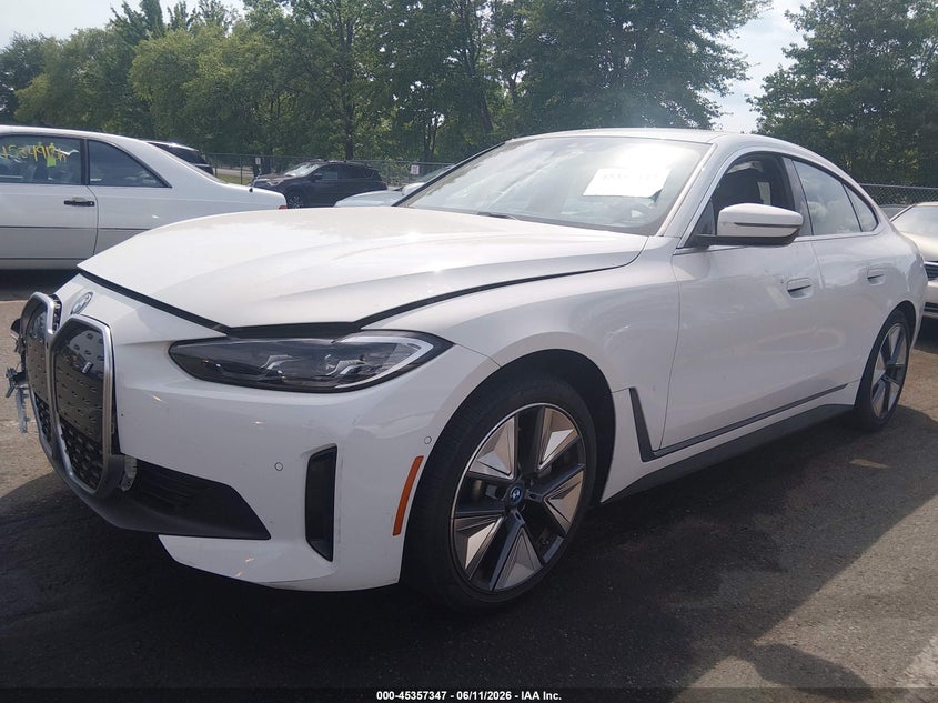 Vin: wby83fb08rfs60438, lot: 45855308, bmw i4 gran coupe xdrive40 20242