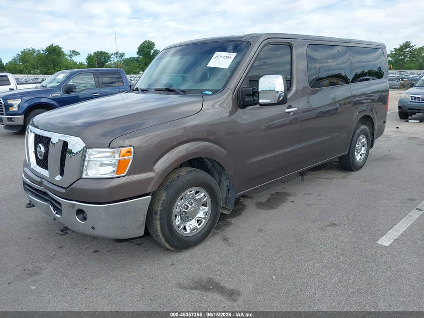 Vin: 5bzaf0aa8gn855715, lot: 45855316, nissan nv passenger nv3500 hd sl v8 20162