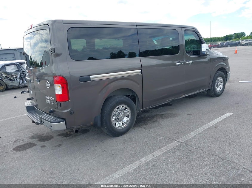 Vin: 5bzaf0aa8gn855715, lot: 45855316, nissan nv passenger nv3500 hd sl v8 20164