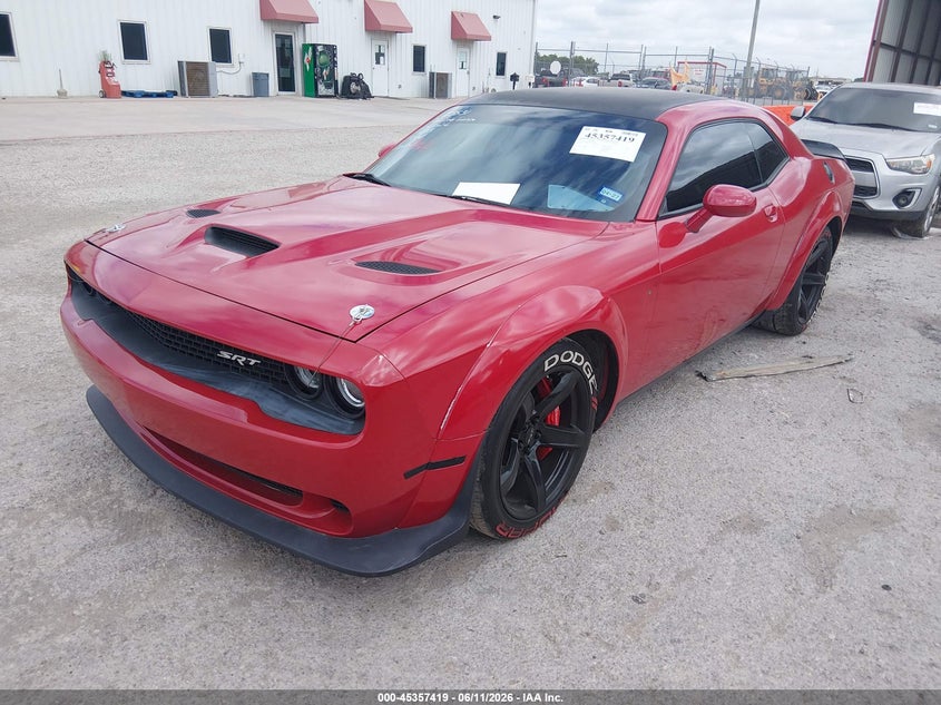 Vin: 2c3cdzc95gh249128, lot: 45855380, dodge challenger srt hellcat 20162