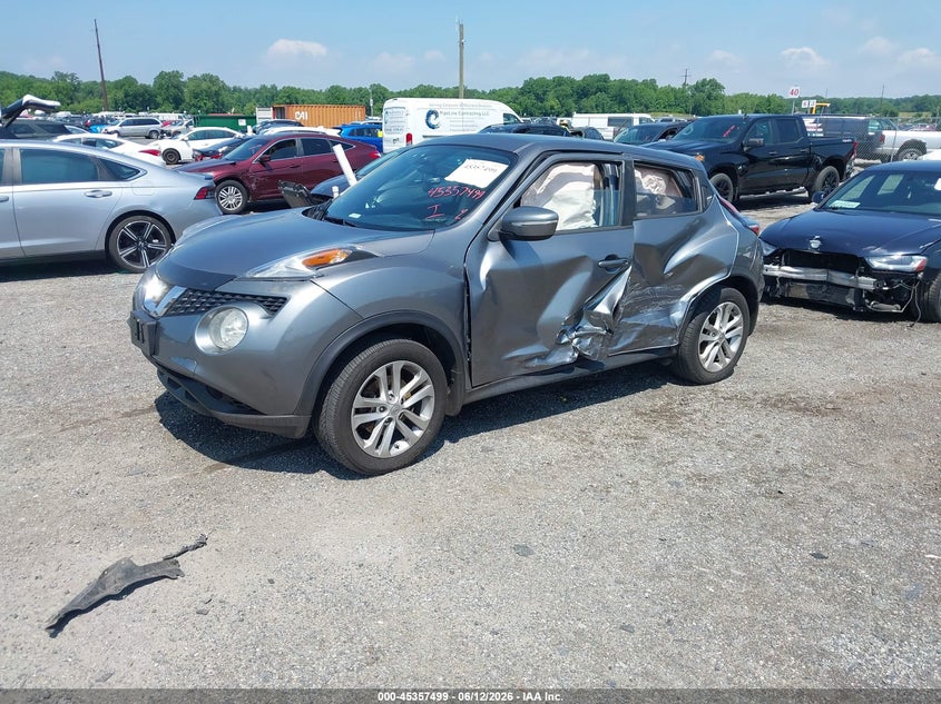 Vin: jn8af5mv4gt658987, lot: 45855460, nissan juke nismo/s/sl/sv 20162