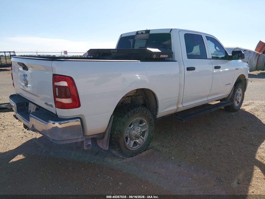 Vin: 3c6ur5cj7ng321987, lot: 45855497, ram 2500 tradesman  4x4 6'4 box 20224