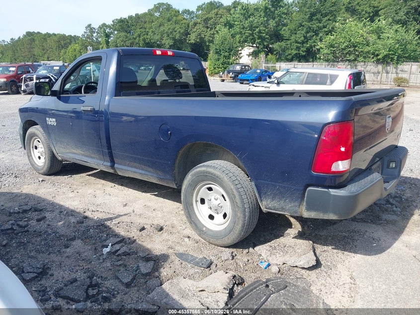 Vin: 3c6jr6dg8jg323575, lot: 45855526, ram 1500 tradesman  4x2 8' box 20183