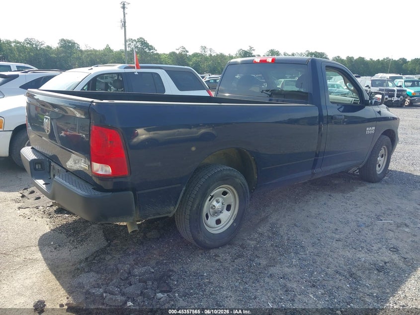 Vin: 3c6jr6dg8jg323575, lot: 45855526, ram 1500 tradesman  4x2 8' box 20184