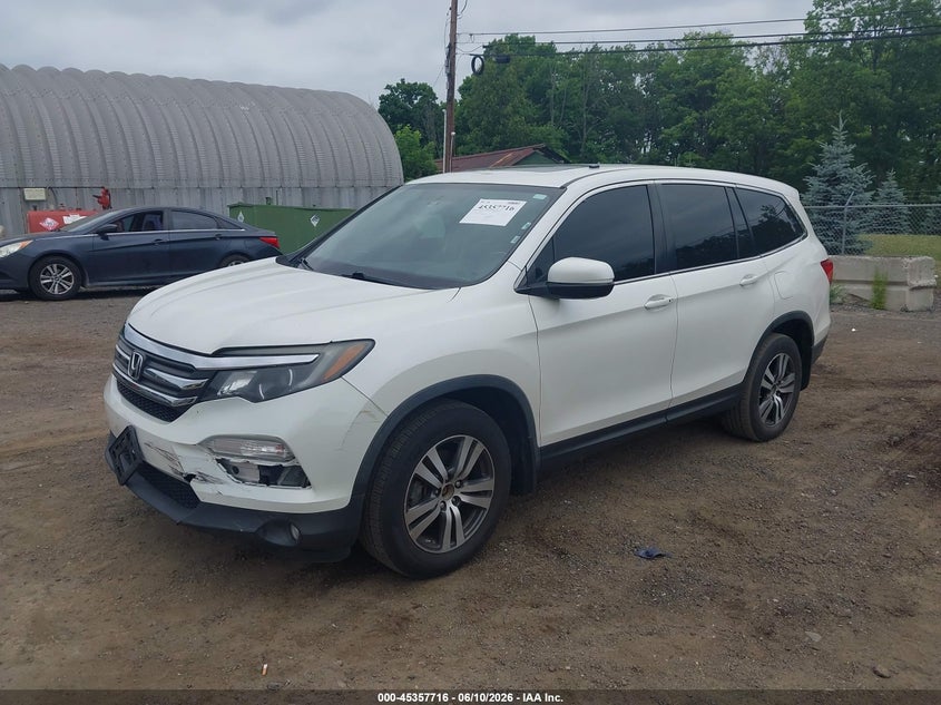 Vin: 5fnyf6h50jb032275, lot: 45855677, honda pilot ex-l 20182