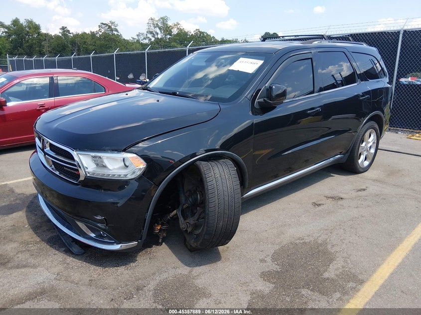 Vin: 1c4rdjdg1fc843494, lot: 45855849, dodge durango limited 20152