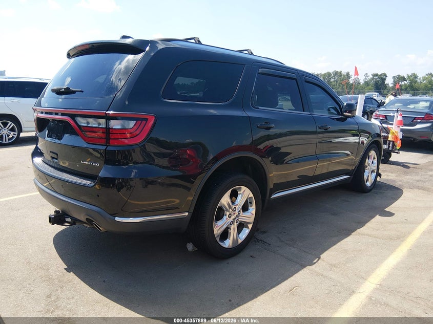 Vin: 1c4rdjdg1fc843494, lot: 45855849, dodge durango limited 20154