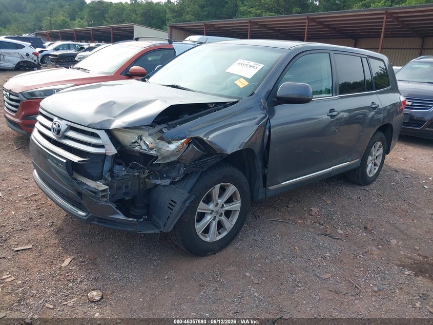 Vin: 5tdza3eh6ds046195, lot: 45855854, toyota highlander 20132