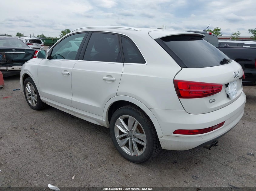 Vin: wa1efcfs1gr011250, lot: 45856171, audi q3 2.0t premium plus 20163